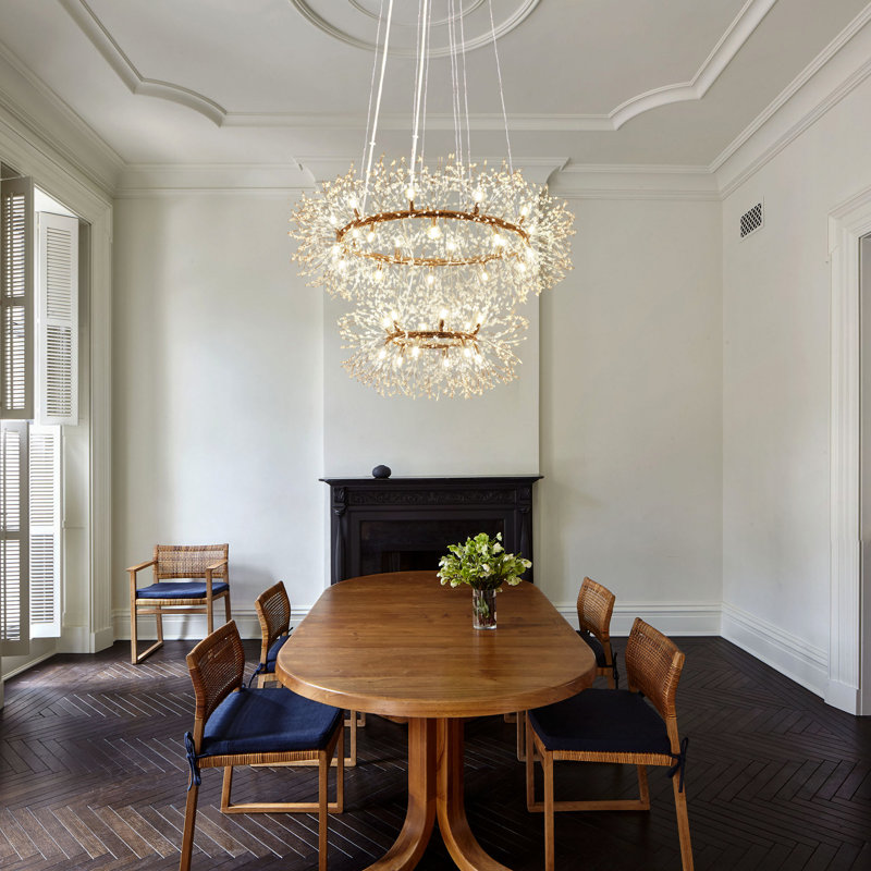 Mercer41 Jinhee 32 Light Dimmable Wagon Wheel Chandelier & Reviews